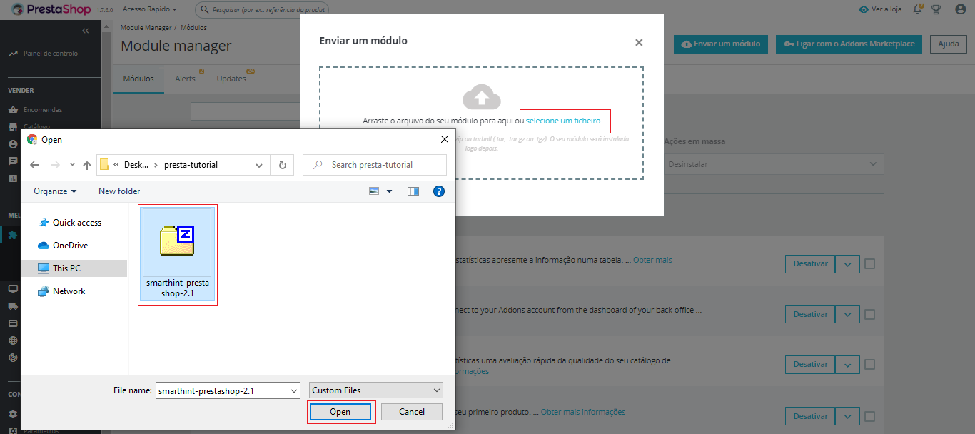 painel prestashop painel prestashop