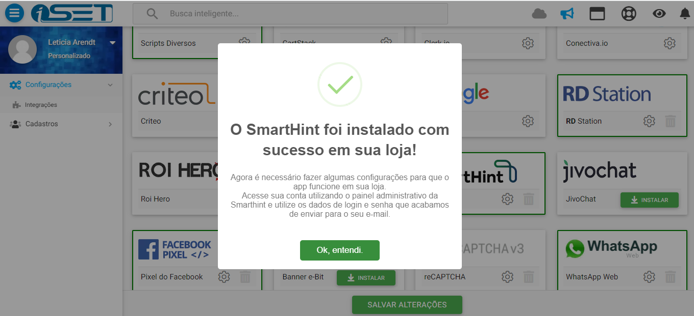 iset smarthint integration iset smarthint integration