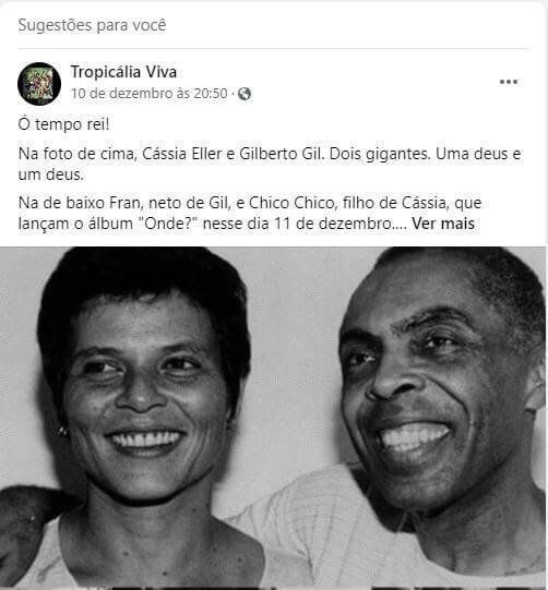 Recomendação Facebook conteúdo Recomendação Facebook conteúdo