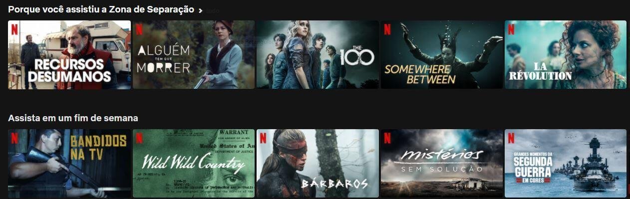 Recomendação Netflix recomendação Netflix
