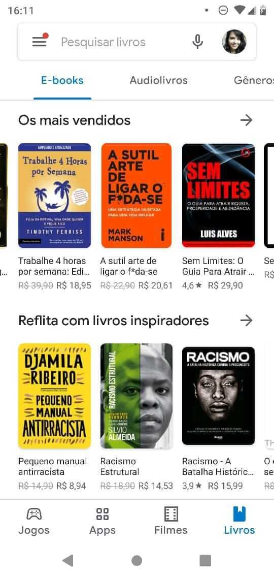 Recomendação Play Store e-books Recomendação Play Store e-books