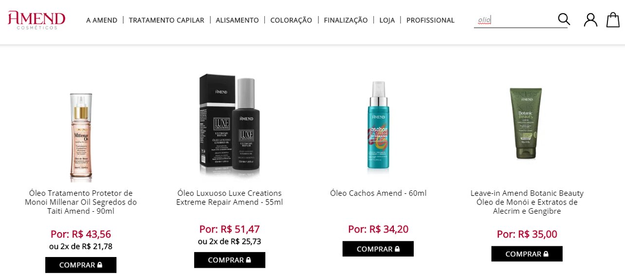 Busca inteligente da SmartHint Busca inteligente da SmartHint