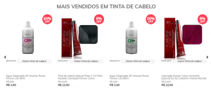 mais vendidos categoria Forever Liss